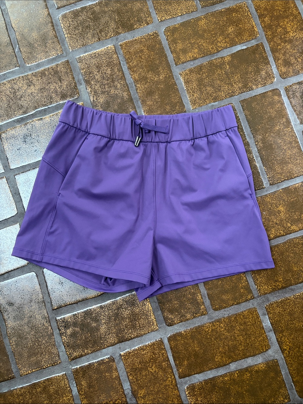 Santiny Purple 2.5” High Waisted Athletic Running Short